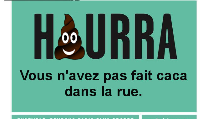 Message Mairie de Paris propreté