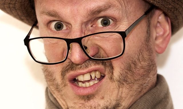 Man Portrait Unsettled Male Glasses Hat