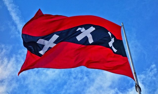 Amsterdam Flag Amsterdam Flag Red And Black Banner