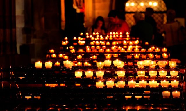 Background Atmospheric Candles Church Light Lights