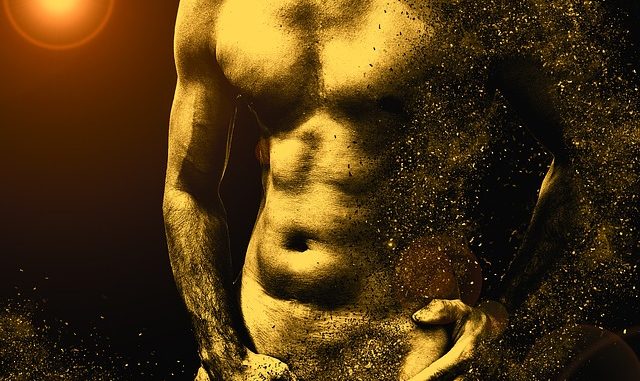 Erotic Muscles Model Naked Male Fig Sexy Man